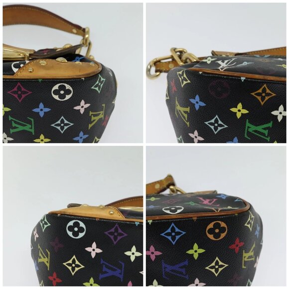 LOUIS VUITTON Monogram Multicolor Marilyn Shoulder Bag Black M40128 Auth 131815 - Picture 15 of 16